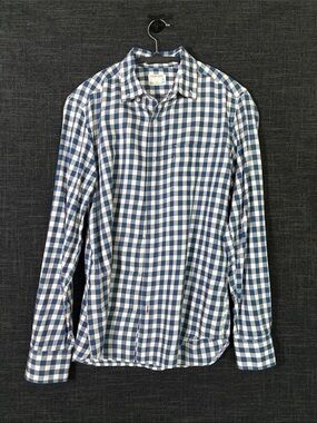 Crewcuts Boys' Blue & White Gingham Button-Down Shirt